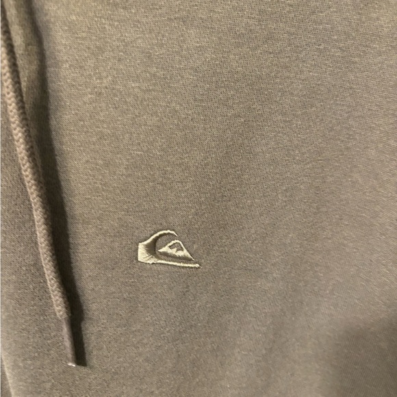 😍NWT Quiksilver Men’s Khaki Zip-Up Hoodie size Large - Picture 3 of 6